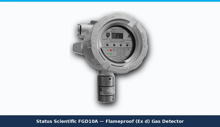Status Scientific FGD10A Flameproof (Ex d) Gas Detector