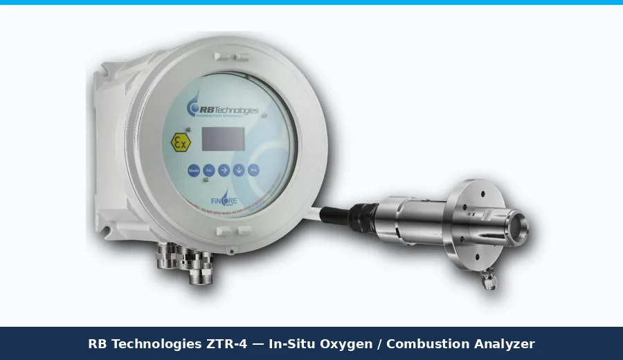 RB Technologies ZTR-4 In-Situ Oxygen / Combustion Analyzer