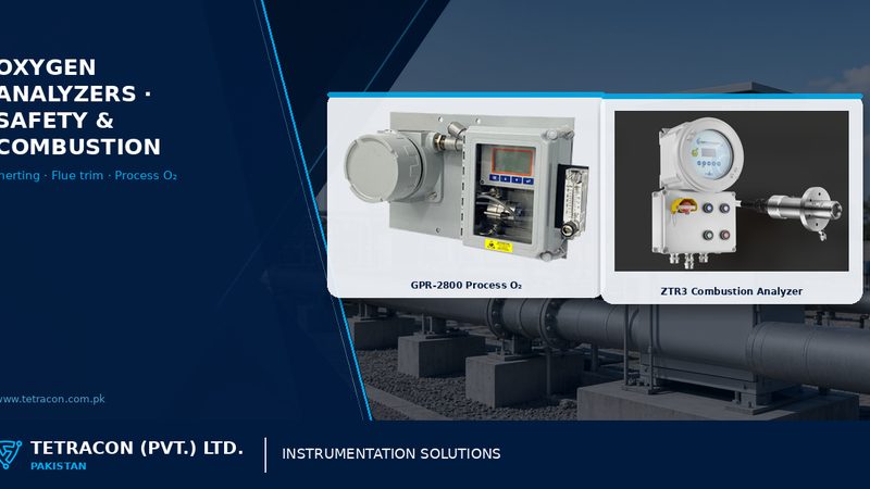 Oxygen analyzers for process safety and combustion control