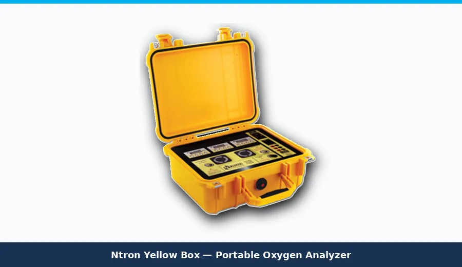 Ntron Yellow Box Portable Oxygen Analyzer