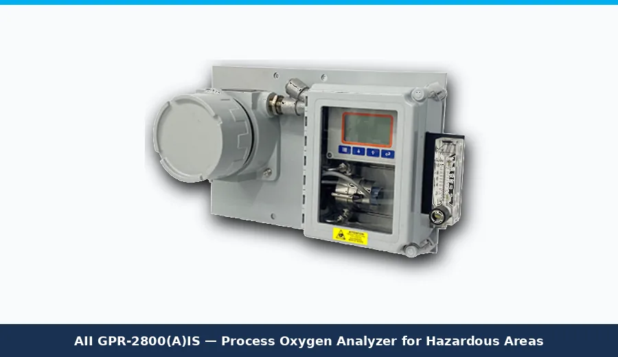 Analytical Industries GPR-2800(A)IS Process Oxygen Analyzer for Hazardous Areas