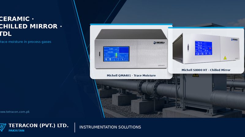 Trace moisture technologies: ceramic, chilled mirror and TDL for process gases