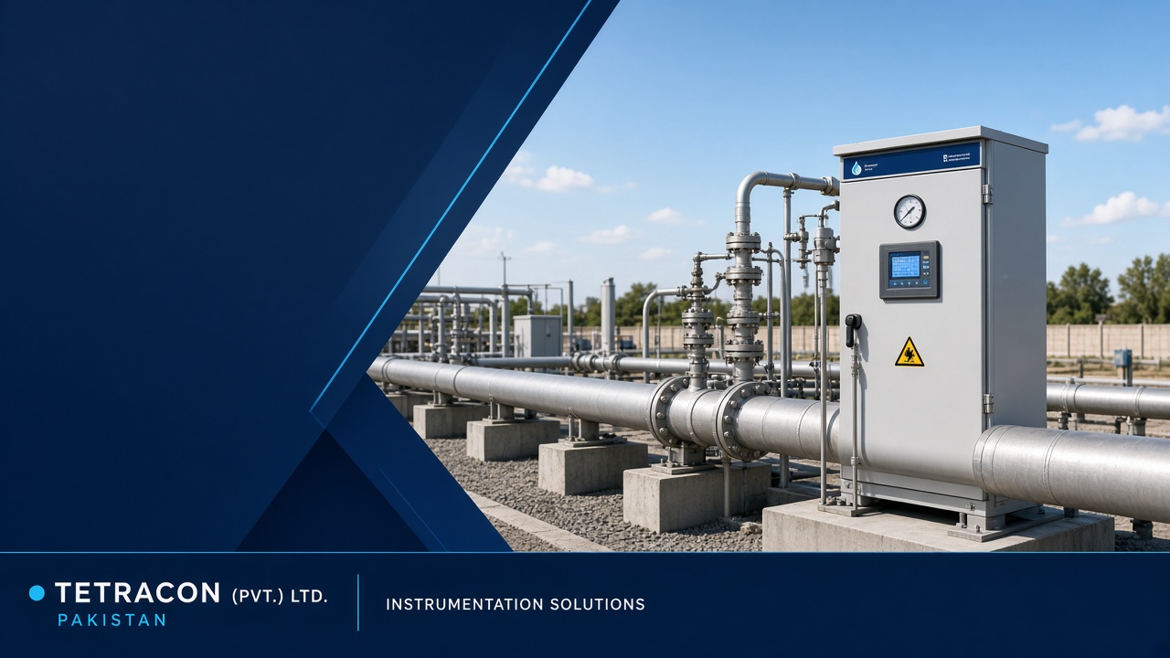 Industrial analyzer installation on process piping