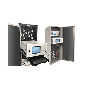 Gas analyzer and chromatograph rack system