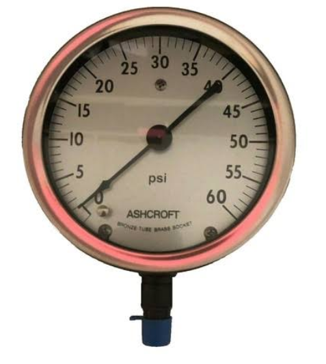 P4509L Contractor's Pressure Gauge, Rear Flange