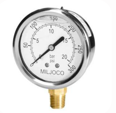 PLF2598L Glycerine-Filled Pressure Gauge
