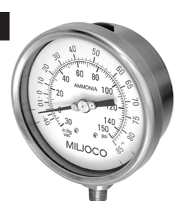 PSF2598L & PSF4098L Ammonia Gauge, Silicone Filled
