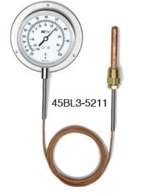 VTVA & VTR Vapor Actuated Dial Thermometers